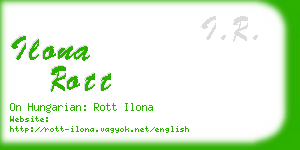 ilona rott business card